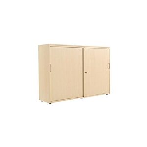 Schiebetürenschrank, B 1600 mm, 3 OH, Ahorn-Dekor