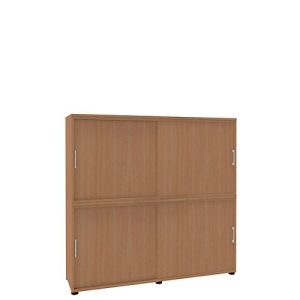 Schiebetürenschrank, B 1600 mm, 4 OH, Ahorn-Dekor