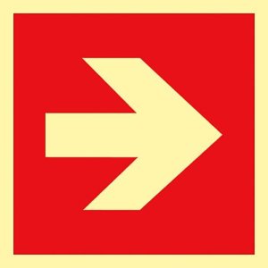 Schild Richtungspfeil, Kunststoff