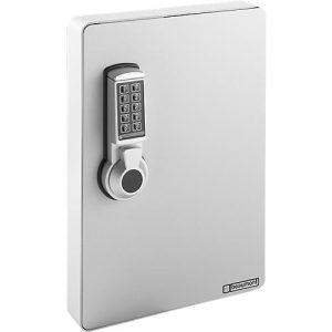 Schlüsselschrank mit Elektronikschloss, 91 Haken, lichtgrau