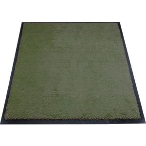 Schmutzfangmatte miltex Eazycare Style, eckig, antistatisch, UV-beständig, waschbar, High-Twist-Nylon & Niltrilgummi, 750 x 850 mm, chromoxidgrün