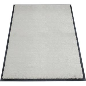 Schmutzfangmatte miltex Eazycare Style, eckig, antistatisch, UV-beständig, waschbar, High-Twist-Nylon & Niltrilgummi, 800 x 1200 mm, achatgrau