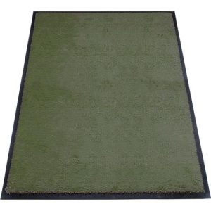Schmutzfangmatte miltex Eazycare Style, eckig, antistatisch, UV-beständig, waschbar, High-Twist-Nylon & Niltrilgummi, 800 x 1200 mm, chromoxidgrün