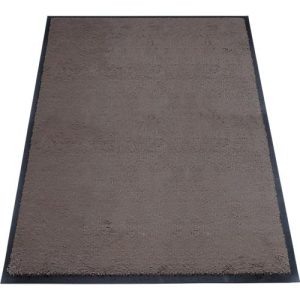 Schmutzfangmatte miltex Eazycare Style, eckig, antistatisch, UV-beständig, waschbar, High-Twist-Nylon & Niltrilgummi, 800 x 1200 mm, graubraun