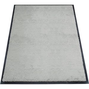 Schmutzfangmatte miltex Eazycare Style, eckig, antistatisch, UV-beständig, waschbar, High-Twist-Nylon & Niltrilgummi, 800 x 1200 mm, kieselgrau