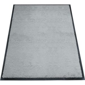 Schmutzfangmatte miltex Eazycare Style, eckig, antistatisch, UV-beständig, waschbar, High-Twist-Nylon & Niltrilgummi, 800 x 1200 mm, verkehrsgrau