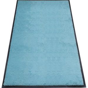 Schmutzfangmatte miltex Eazycare Style, eckig, antistatisch, UV-beständig, waschbar, High-Twist-Nylon & Niltrilgummi, 850 x 1500 mm, pastellblau Schmutzfangmatte miltex Eazycare Style, eckig, antistatisch, UV-beständig, waschbar, High-Twist-Nylon & Niltrilgummi, 850 x 1500 mm, pastellblau