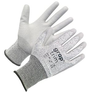 Schnittschutzhandschuh PIP Grap Trim, Nylon/Glasfaser/Spandex, Feuchtigkeits- und UV-beständig, EN 388 (4 X 4 1 C), Größe 9, 1 Paar, grau