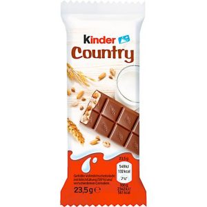 Schokoriegel Ferrero Kinder Country, Packung mit 20 Einzelriegeln á 23,5 g Schokoriegel Ferrero Kinder Country, Packung mit 20 Einzelriegeln á 23,5 g