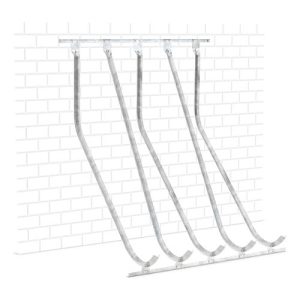 Schräghochparker WSM, 1-seitig, für Reifen bis B 60 mm, B 1750 x T 1470 x H 2010 mm, Stahl verzinkt, 5 Einhängeplätze Schräghochparker WSM, 1-seitig, für Reifen bis B 60 mm, B 1750 x T 1470 x H 2010 mm, Stahl verzinkt, 5 Einhängeplätze