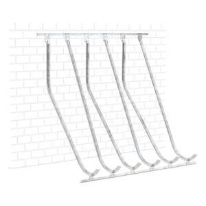 Schräghochparker WSM, 1-seitig, für Reifen bis B 60 mm, B 2100 x T 1470 x H 2010 mm, Stahl verzinkt, 6 Einhängeplätze