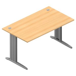 Schreibtisch ARLON-OFFICE, B 1400 x T 800 x H 730 mm, Buche-Dekor
