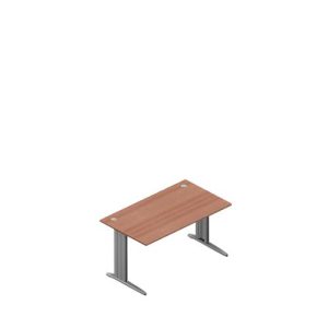 Schreibtisch ARLON-OFFICE, B 1400 x T 800 x H 730 mm, Nuss-Caneletto