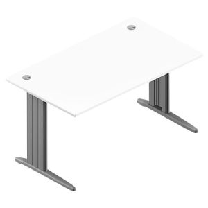 Schreibtisch ARLON-OFFICE, B 1400 x T 800 x H 730 mm, weiß