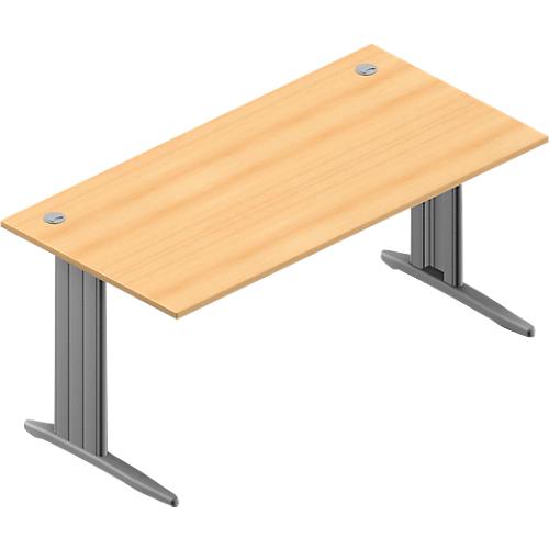Schreibtisch ARLON-OFFICE, B 1600 x T 800 x H 730 mm, Buche-Dekor