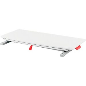 Schreibtischaufsatz Leitz Ergo Cosy, für Sitz- und Stehposition, höhenverstellbar, mit ausziehbarer Tastaturablage, B 800 x T 420 x H 72-380 mm, grau