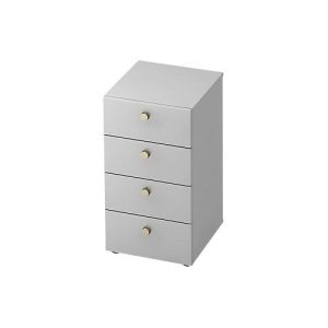 Schubladenschrank TOPAS LINE, 2 OH, B 400 mm, lichtgrau/lichtgrau