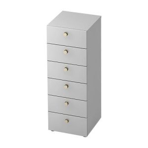 Schubladenschrank TOPAS LINE, 3 OH, B 400 mm, lichtgrau/lichtgrau