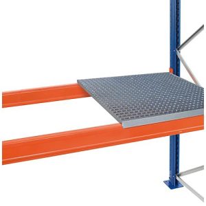 Schulte Lagertechnik Auflegbarer Gitterrost für Palettenregale, B 3300 x T 1100 mm, für Holmtiefe 50 mm, verzinkt, 3 Stück
