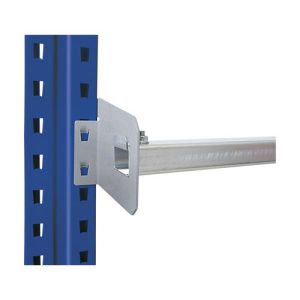 Schulte Lagertechnik Durchschubsicherung für Palettenregale, für Holmlänge 950 mm, Palettenüberstand 75 mm, verzinkt