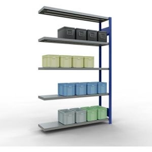 SCHULTE Lagertechnik Fachbodenregal – Stecksystem MULTIplus 250 Anbauregal – 2000x1300x300 mm, Typ 250 kg SCHULTE Lagertechnik Fachbodenregal – Stecksystem MULTIplus 250 Anbauregal – 2000x1300x300 mm, Typ 250 kg