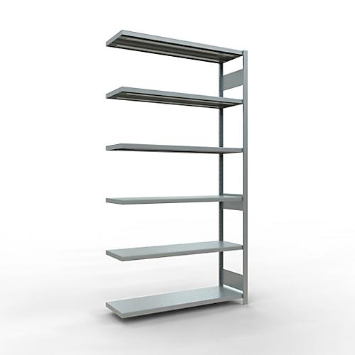 SCHULTE Lagertechnik Fachbodenregal - Stecksystem MULTIplus 250 Anbauregal - 2500x1300x400 mm, Typ 250 kg