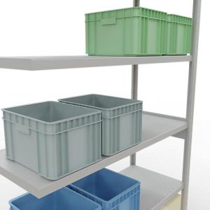 SCHULTE Lagertechnik Fachbodenregal – Stecksystem MULTIplus 250 Anbauregal mit Längenriegel – 2500x1300x500 mm, Typ 250 kg SCHULTE Lagertechnik Fachbodenregal – Stecksystem MULTIplus 250 Anbauregal mit Längenriegel – 2500x1300x500 mm, Typ 250 kg