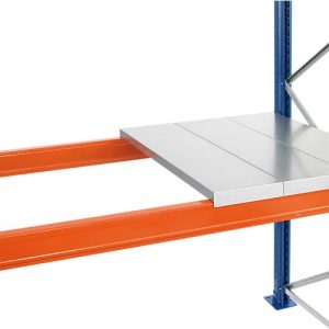 Schulte Lagertechnik Stahlpaneel-Ebene für Palettenregale, Stärke 1,25 mm, B 2225 x T 1100 mm, aufgelegt, verzinkt