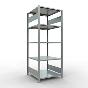 SCHULTE Lagertechnik – Stecksystem Grundregal – 2000x 750×800 mm, Typ 150 kg