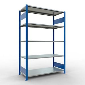 SCHULTE Lagertechnik – Stecksystem Grundregal – 2000x1300x600 mm, Typ 150 kg