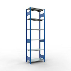 SCHULTE Lagertechnik – Stecksystem Grundregal – 2500x 750×400 mm, Typ 150 kg