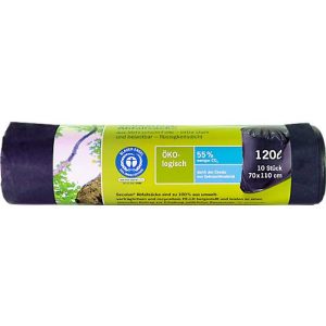 Secolan® Schwerlast-Abfallsäcke, COEX, 120 l, grau, 10 Stück Secolan® Schwerlast-Abfallsäcke, COEX, 120 l, grau, 10 Stück