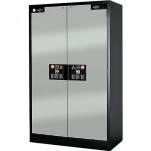 Sicherheitsschrank Typ 90 Asecos Q-CLASSIC-90, B 1200 mm, 4 Auszüge, lichtgrau