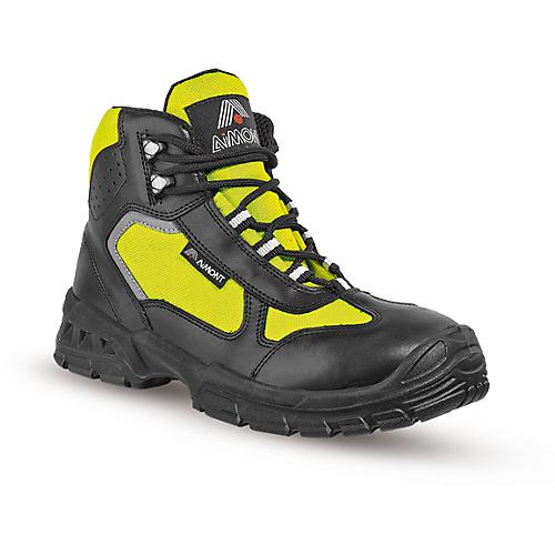Sicherheitsschuh AIMONT, DIN EN ISO 20345-S3 Gr. 48, schwarz/warngelb