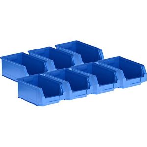 Sichtlagerkästen SSI Schäfer LF 321, Polypropylen, 7,5 l, blau, 7 Stück