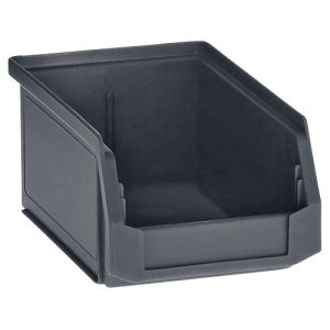 Sichtlagerkasten LF 211, ESD-leitfähig, schwarz, Außenmaße L 168 x B 103 x H 76 mm, Inhalt 0,9 L