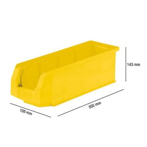 Sichtlagerkasten LF 511, Kunststoff, 7,6 l, gelb