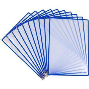 Sichttafel Tarifold Easy Load Pro, DIN A4, 10 St., Eckverschluss, Metalldrehzapfen, blau