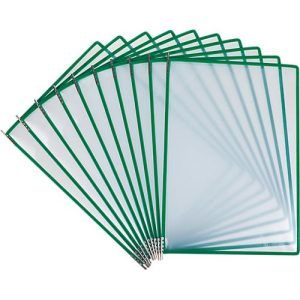 Sichttafel Tarifold Easy Load Pro, DIN A4, 10 St., Eckverschluss, Metalldrehzapfen, grün