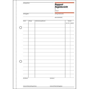 sigel® Rapport/Regiebericht RP510, DIN A5 hoch, 100 Blatt