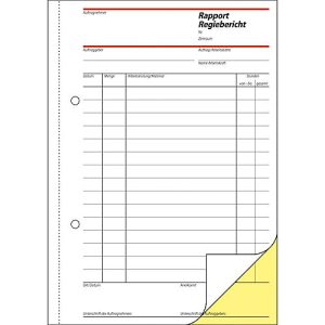sigel® Rapport/Regiebericht SD027, DIN A5 hoch, 2 x 40 Blatt, selbstdurchschreibend