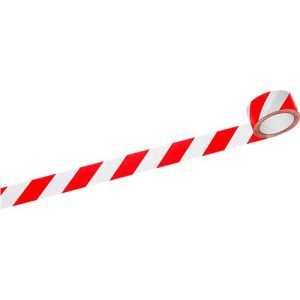 Signalband, rot/weiß, 6 Rollen