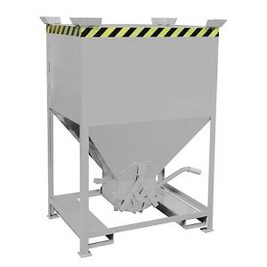 Silobehälter Typ SG 600, Einfahrtaschen, Inhalt 600 Liter, verzinkt