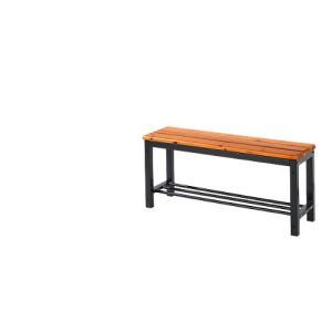 Sitzbank mit Schuhrost, 1000 mm breit