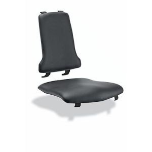 Sitzpolster für Arbeitsstuhl bimos SINTEC/SINTEC 2, auswechselbar, Kunstleder, antibakteriell, schwarz