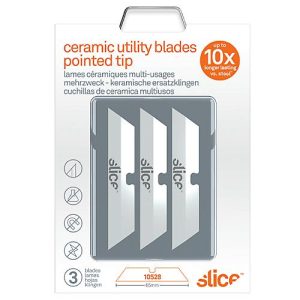Slice Keramik-Ersatzklingen, mit scharfer Spitze, doppelseitig nutzbar, 3er-Set