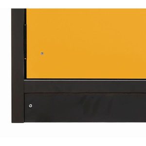 Sockelblende für asecos Sicherheitsschränke der Q30 und S90 Serie, FP-Platte, anthrazitgrau, B 486 x T 536 x H 88 mm