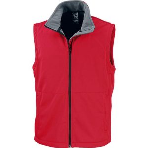 Softshell Bodywarmer, rot, M – 3XL