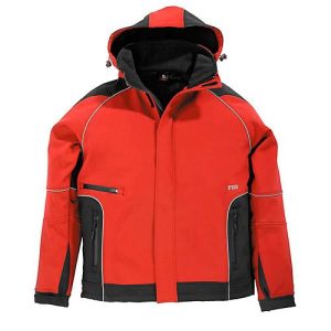 Softshell-Jacke FHB KOLTEX, rot/schwarz, Gr.M