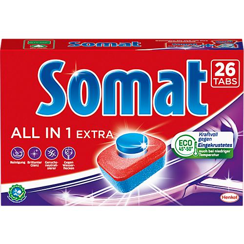 Somat Spülmaschinentabs All in 1 Extra, 26 Stück